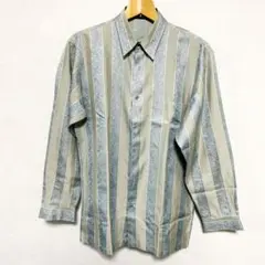 90s ヴィンテージ 柄シャツ ストライプ　派手 レトロ 古着