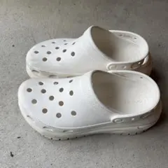 Crocs 厚底 サボ サンダル ホワイトのサムネイル