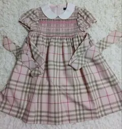 Shichiri 七里 荻窪 ワンピース 半袖 スモッキング 刺繍 120 - メルカリ