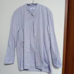 薄紫 バンドカラーシャツ Sサイズ