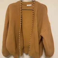 マスタードニットカーディガン