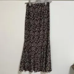 花柄プリーツロングスカートのサムネイル