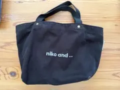 niko and ... 黒 コットンバッグのサムネイル