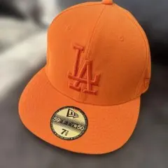 New Era LA 59FIFTY キャップ 7 3/8 オレンジ