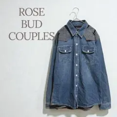 ★ローズバッドカップルズ★メンズ デニム&ニットシャツ カジュアル おしゃれ