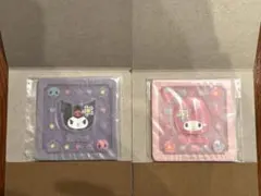 サンリオ クリアラバーコースター マイメロディとクロミフラットガシャポン(2点)