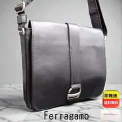 Ferragamo ショルダーバッグ FZ-24 9408 フラップ 本革 伊製