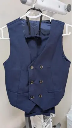 ネイビー フォーマル ベスト ジャケット 4点セット150cm