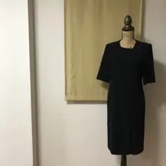 ブラックフォーマル　礼服　喪服　黒　半袖ワンピース