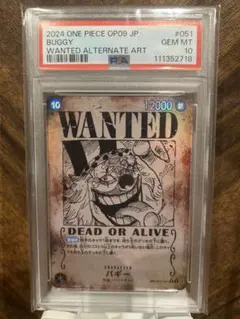 PSA10 バギーとティーチ手配書連番セット 2025年最新】手配書 連番 psa10の人気アイテム - メルカリ