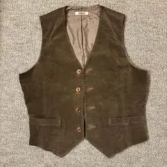 PRANKISH コーデュロイ ベスト ブラウン 日本製 M