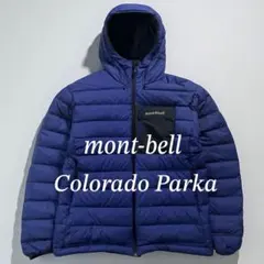 ✨美品✨ モンベル コロラドパーカ リバーシブル ダウン ブルー ブラック M