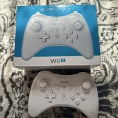任天堂純正 Wii U PROコントローラー 白 ホワイト 箱説付き