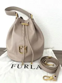 3/22まで　FURLA フルラ　2WAY ショルダーバック　本革　ベージュ