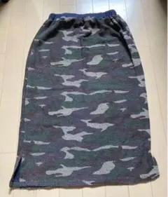 レディース 迷彩柄 ロングスカート