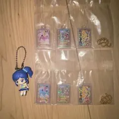 アイカツ アクリルキーホルダー フィギュア セット 霧矢あおい ぽわぽわプリリンのサムネイル