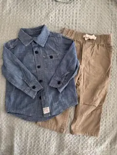 GAP 90デニムシャツ&パンツセット 18-24ヶ月