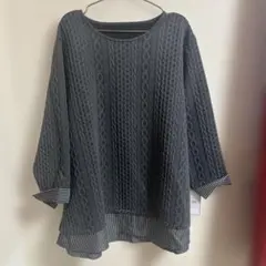 4L チャコールグレー トップス