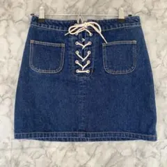 SLY JEANS インディゴデニム　YK2 ガーリーカジュアル　韓国　綿100