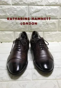 KATHARINE HAMNETT LONDON ストレートチップ 黒茶26.5のサムネイル