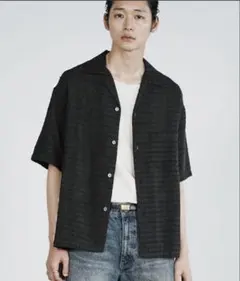 WYM LIDNM GAUZE JACQUARD CHECK H/S SHIRT