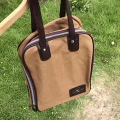 GROWD GOOSE 箱型ボストンバッグ サイドファスナー