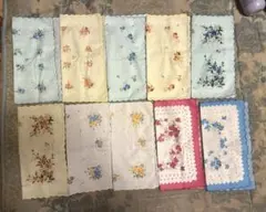 値下げ！ 新品未使用☆ 花柄ハンカチ10枚セット