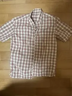 ユニクロ　半袖チェックシャツ