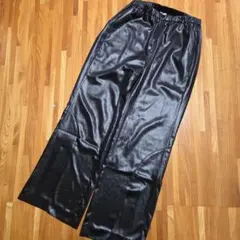 ネイビーウォ セミフレアー　パンツ