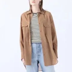マカフィー トゥモローランド 24SS コットンブロード コクーンシャツ M マカフィー トゥモローランド 24SS コットンブロード コクーンシャツ M