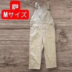 gu オフホワイト　Mサイズ オーバーオール