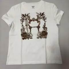 エルメス HERMES Tシャツ 白 カルトゥッシュ モール 36 - メルカリ