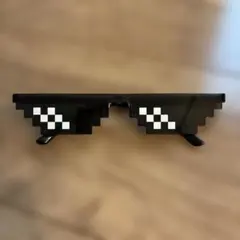 ドット絵デザイン サングラス ブラック