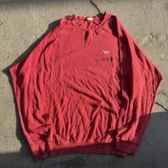 ピ*ミ様 80s EURO古着 犬刺繍 ラグランスリーブカットソー リブ付き