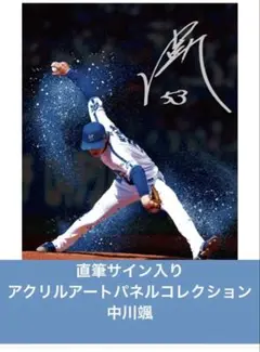 おまけ付 横浜DeNAベイスターズ 直筆サイン入りアクリルアートパネル 中川颯 おまけ付 横浜DeNAベイスターズ 直筆サイン入りアクリルアート