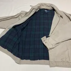 美品 90s ポロ ラルフローレン XL スイングトップ コットン 裏地チェック