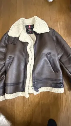 ALPHA レザー シェルパ ジャケット Mのサムネイル