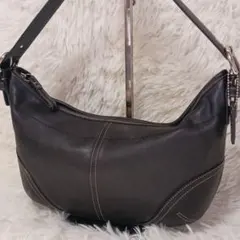【美品】COACH コーチ レザー スモール ホーボー ワンショルダーバッグ