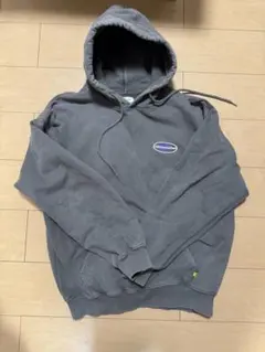 thisisneverthat ネバザ グレー　パーカー ロゴ入り 肉厚a18