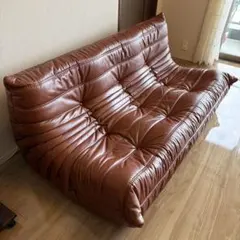 リーンロゼ　革製　3人掛け ligne roset トーゴ 3P ブラウン