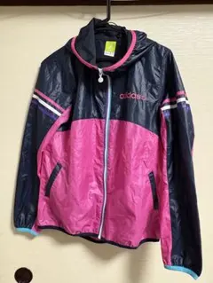 adidas ウィンドブレーカー ピンク・ネイビー