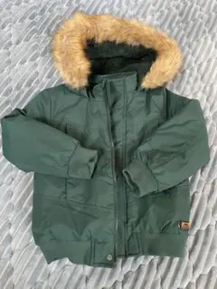 ダークグリーン 中綿コート 100cm~