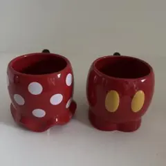 キャラクター風赤いマグカップ2個セット