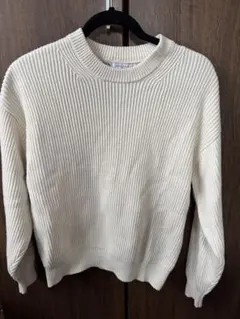 最終お値下げ✨️ZARA ザラ ニット 白 男女兼用