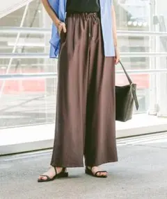 GLOBALWORK　エアかるイージーワイドパンツ