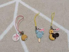 【レア】ミッキー ミスド スイーツ 不二家 ストラップ 3点セット