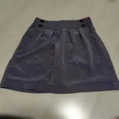 ネイビー タイトスカート ミニ丈 ウエストゴム仕様のサムネイル