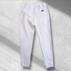 ◆ミズノ　ユニフォームパンツ　野球　練習着　ロゴ　ワッペン　ホワイト　M
