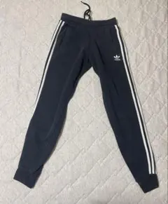 アディダス オリジナルス トレフォイル スウェットパンツ M 裏起毛 黒