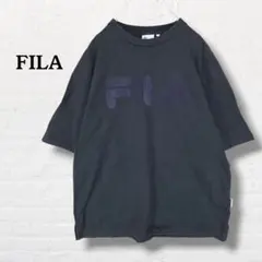 FILA フィラ☆Tシャツ ビッグロゴ デカロゴ【S】ブラック
